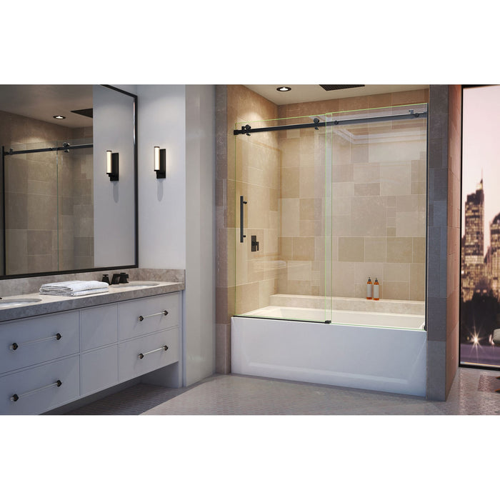 DreamLine SHDR-64606210-09 Enigma Air 56-60" W x 62" H Frameless Sliding Tub Door in Satin Black
