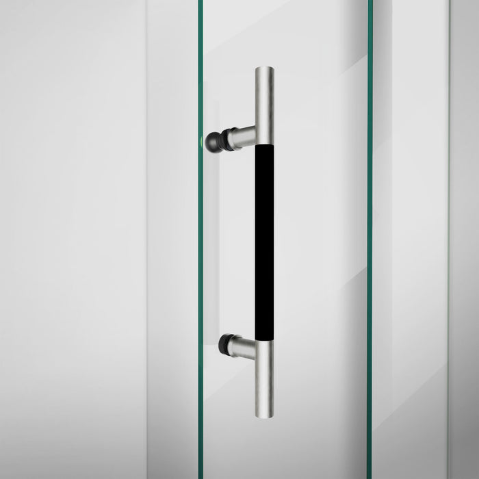DreamLine SHDR61607620-17 Enigma-XO 56-60"W x 76"H Frameless Clear Glass Sliding Shower Door in Brushed Tuxedo