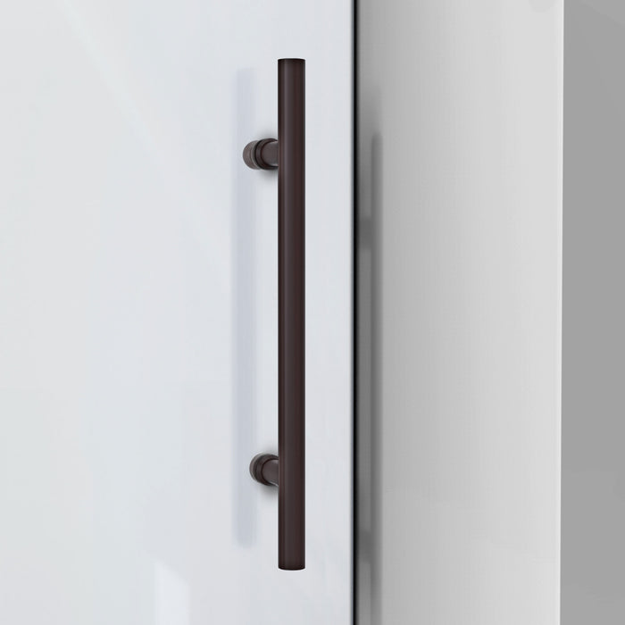DreamLine SHEN-6134722-06 Enigma-XO 34 1/2"D x 68 3/8-72 3/8"W x 76"H Frameless Shower Enclosure in Oil Rubbed Bronze Stainless Steel