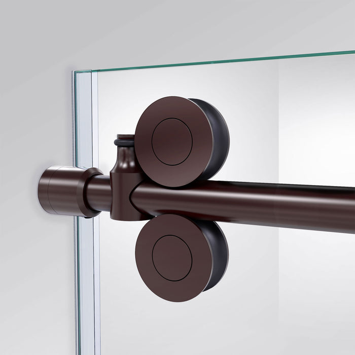 DreamLine SHEN-6134482-06 Enigma-XO 34 1/2"D x 44 3/8-48 3/8"W x 76"H Frameless Shower Enclosure in Oil Rubbed Bronze Stainless Steel