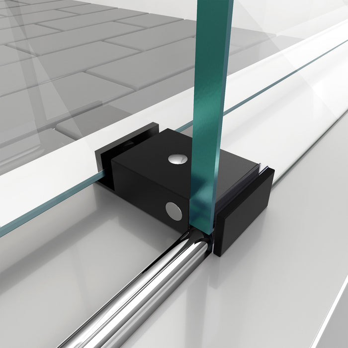 DreamLine SHDR-61607610-18 Enigma-XT 56-60"W x 76"H Fully Frameless Sliding Shower Door in Tuxedo Finish