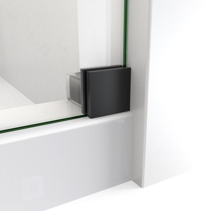 DreamLine SD61720760VDX09 Enigma-X 68-72"W x 76"H Fully Clear Sliding Shower Door in Satin Black