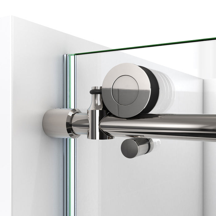 DreamLine SE6160F320VDX08 Enigma-X 32 1/2"D x 60 3/8"W x 76"H Clear Sliding Shower Enclosure in Polished Stainless Steel