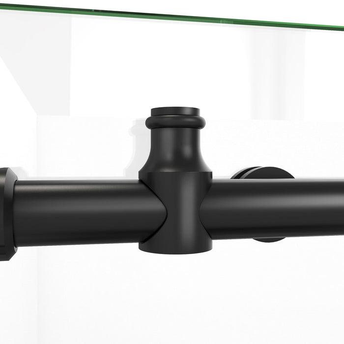 DreamLine SE6172F320VDX09 Enigma-X 32 1/2"D x 72 3/8"W x 76"H Clear Sliding Shower Enclosure in Satin Black