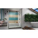 DreamLine SHDR-61607610-07 Enigma-X 56-60"W x 76"H Fully Frameless Sliding Shower Door in Brushed Stainless Steel - Bath4All