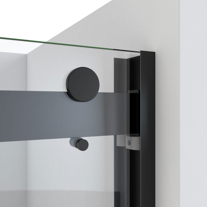 DreamLine TDEH60W600XXX09 Essence-H 56-60"W x 60"H Semi-Frameless Bypass Tub Door in Satin Black