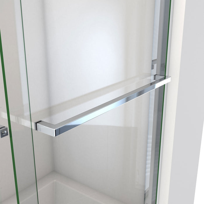 DreamLine TDEH60W600XXX01 Essence-H 56-60"W x 60"H Semi-Frameless Bypass Tub Door in Chrome