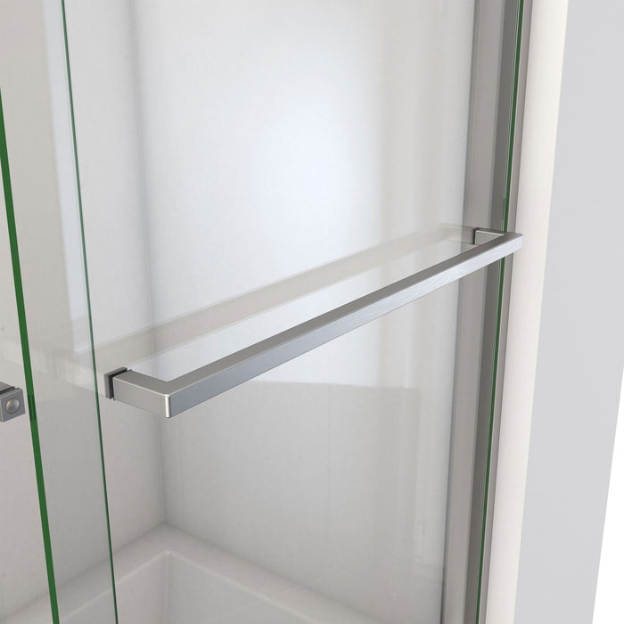 DreamLine TDEH60W600XXX04 Essence-H 56-60"W x 60"H Semi-Frameless Bypass Tub Door in Brushed Nickel