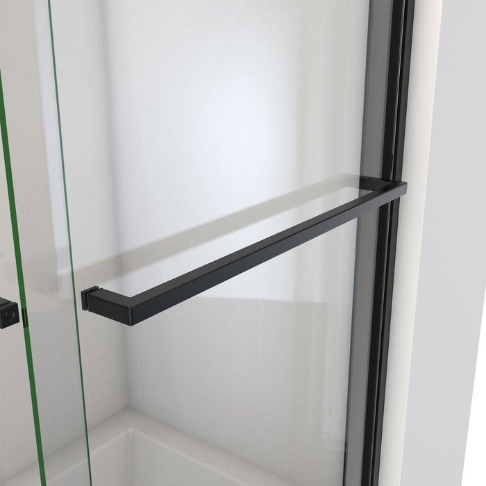 DreamLine TDEH60W600XXX09 Essence-H 56-60"W x 60"H Semi-Frameless Bypass Tub Door in Satin Black