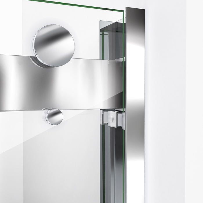 DreamLine SHDR-636076H-01 Essence-H 56-60"W x 76"H Semi-Frameless Bypass Shower Door in Chrome