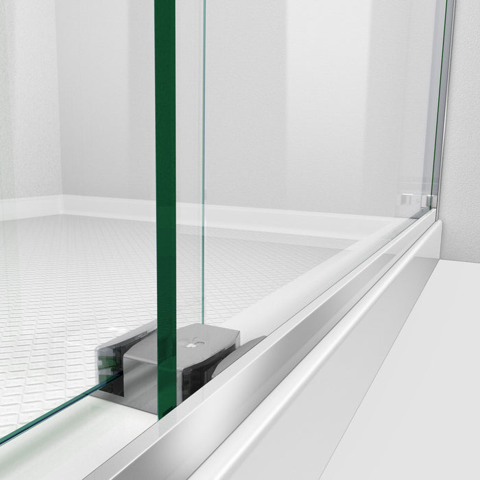 Dreamline SHDR-634876HG01 Essence-H 44-48"W x 76"H Semi-Frameless Bypass Shower Door in Chrome and Gray Glass