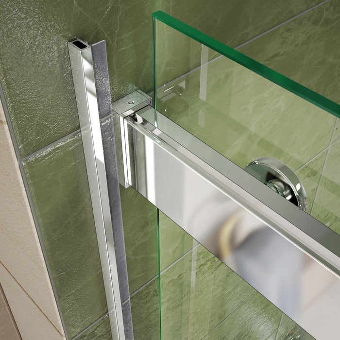DreamLine SHDR-6360760-01 Essence 56-60"W x 76"H Frameless Bypass Shower Door in Chrome