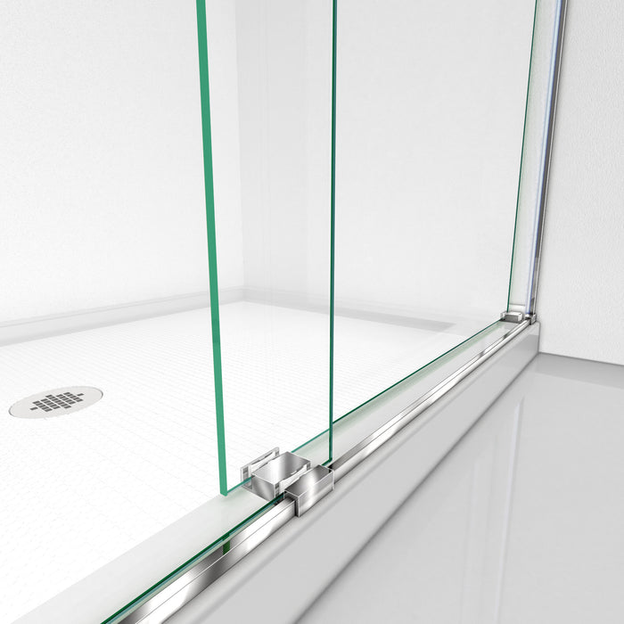 DreamLine SHDR-6360760-01 Essence 56-60"W x 76"H Frameless Bypass Shower Door in Chrome