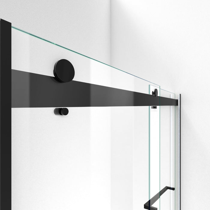 Dreamline SHDR-6360760-09 Essence 56-60"W x 76"H Frameless Bypass Shower Door in Satin Black