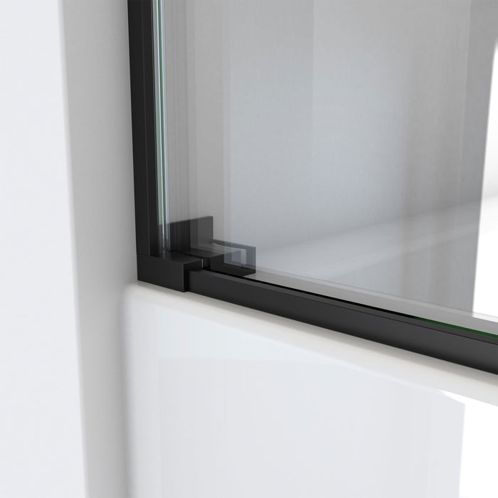 DreamLine TDES60W600XXX09 Essence 56-60"W x 60"H Frameless Bypass Tub Door in Satin Black