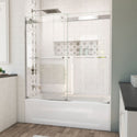 DreamLine TDES60W600XXX01 Essence 56-60" W x 60" Frameless Bypass Tub Door in Chrome