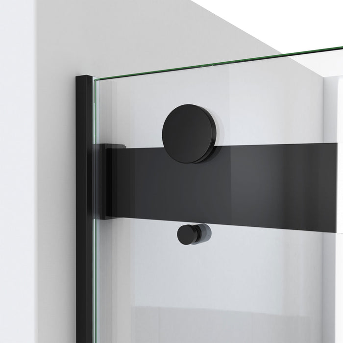 DreamLine TDES60W600XXX09 Essence 56-60"W x 60"H Frameless Bypass Tub Door in Satin Black
