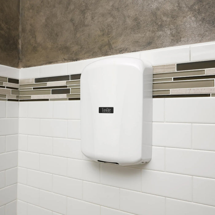 Excel Dryer 327111 ThinAir TA-ABS High-Speed Automatic ADA Hand Dryer, White Cover, 110 - 120V