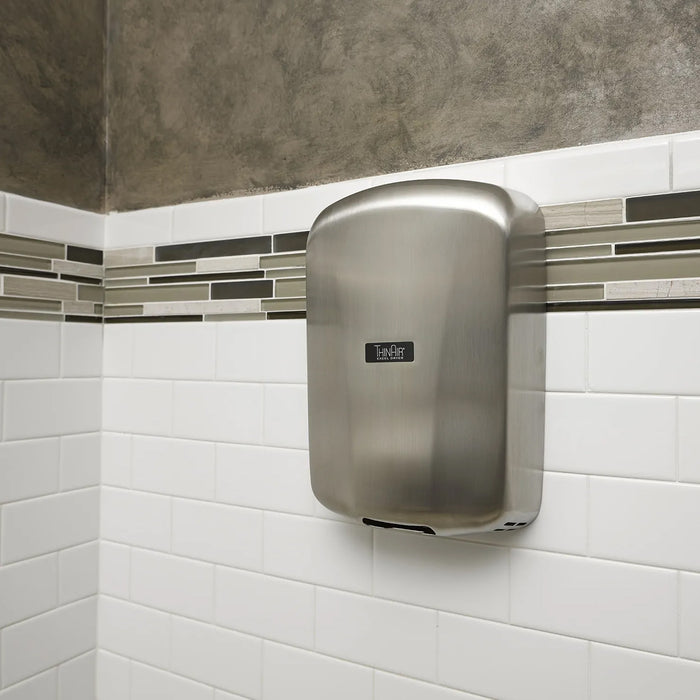 Excel Dryer 324111 ThinAir TA-SB High-Speed Automatic ADA Hand Dryer, Brushed Stainless, 110 - 120V