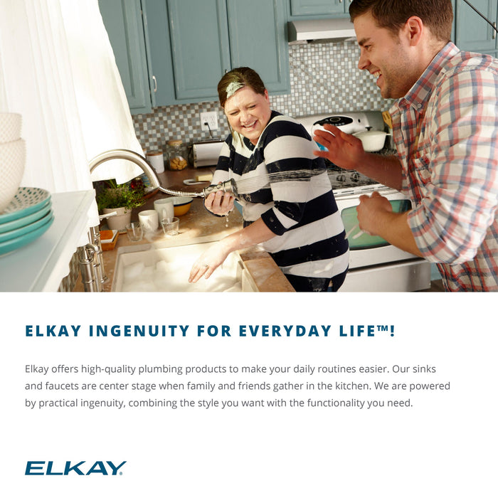 Elkay CR31223 31" x 22" Stainless Steel 3-Hole Single-Bowl Drop-In Kitchen Sink in Brushed Satin