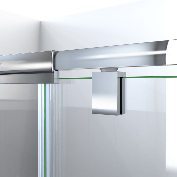 DreamLine E2223232XXQ0001 Flex 32"D x 32"W x 78 3/4"H Pivot Shower Enclosure, Base, and White Wall Kit in Chrome