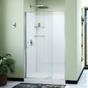 DreamLine D2224836XXC0001 Flex Pivot Shower Door, Base,, White Wall Kit in Chrome
