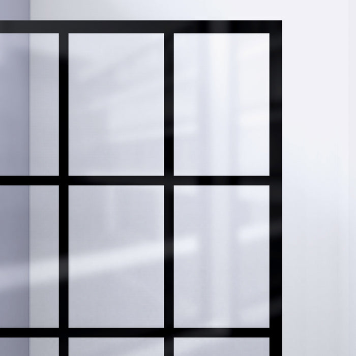 DreamLine SHDR-3230581-89 French Linea Toulon 30"W x 58"H Frameless Single Panel Tub Screen in Satin Black