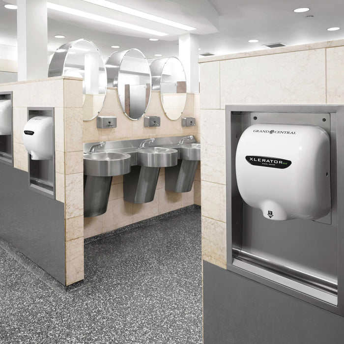 Excel Dryer 603161 XLERATOR High-Speed Auto Hand Dryer with Heat, White, 110 - 120V