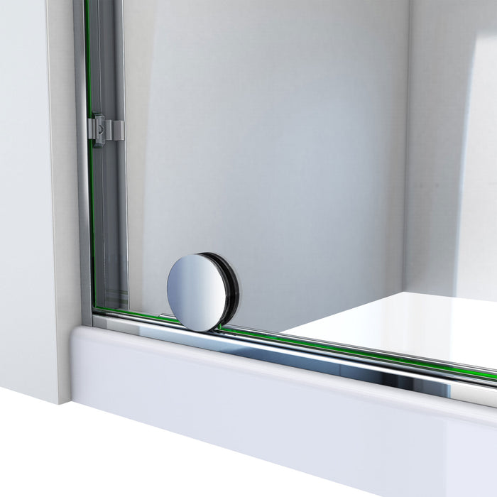DreamLine SDHA48W760VXX09 Harmony 44-48"W x 76"H Frameless Bypass Shower Door in Satin Black