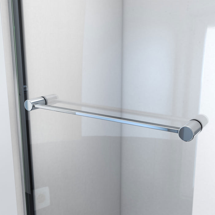 DreamLine SDHA48W760VXX09 Harmony 44-48"W x 76"H Frameless Bypass Shower Door in Satin Black