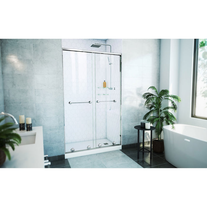 DreamLine SDHA48W760VXX01 Harmony 44-48"W x 76"H Frameless Bypass Shower Door in Chrome