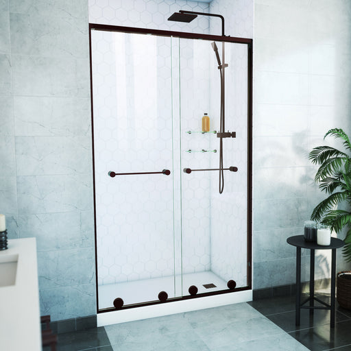 DreamLine SDHA48W760VXX06 Harmony Frameless Bypass Shower Door in Oil Rubbed Bronze