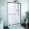 DreamLine SDHA48W760VXX09 Harmony Frameless Bypass Shower Door in Satin Black