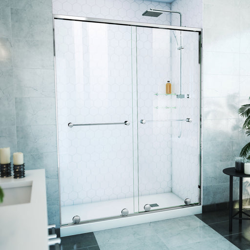 DreamLine SDHA60W760VXX01 Harmony Frameless Bypass Shower Door in Chrome