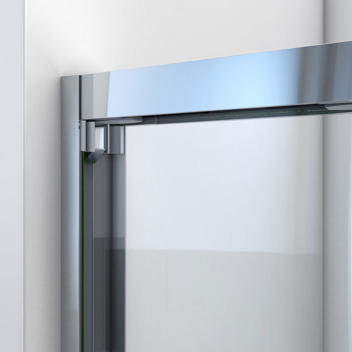 DreamLine SDHA48W760VXX09 Harmony 44-48"W x 76"H Frameless Bypass Shower Door in Satin Black