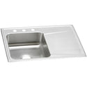 Elkay ILR3322L3 Stainless Steel 3-Hole Single-Bowl Drop-In Kitchen Sink