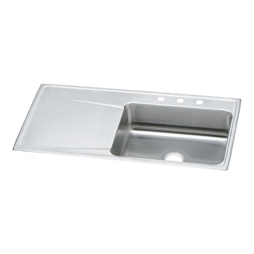 Elkay ILR4322R3 Stainless Steel 3-Hole Single-Bowl Drop-In Kitchen Sink