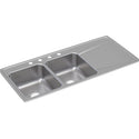 Elkay ILR4822L4 Stainless Steel 4-Hole Double-Bowl Drop-In Kitchen Sink