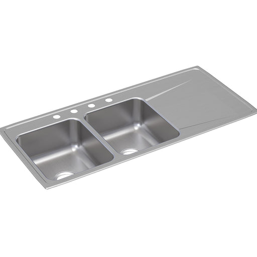 Elkay ILR4822L4 Stainless Steel 4-Hole Double-Bowl Drop-In Kitchen Sink