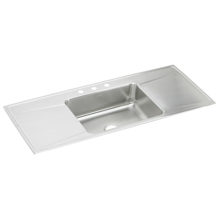 Elkay ILR5422DD3 Stainless Steel 3-Hole Single-Bowl Drop-In Kitchen Sink