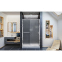 DreamLine SHDR-0948720-01-FR Infinity-Z 44-48"W x 72"H Semi-Frameless Sliding Shower Door, Frosted Glass in Chrome - Bath4All