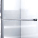 DreamLine SHDR-0948720-01-FR Infinity-Z 44-48"W x 72"H Semi-Frameless Sliding Shower Door, Frosted Glass in Chrome - Bath4All