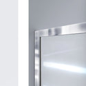 DreamLine SHDR-0948720-01-FR Infinity-Z 44-48"W x 72"H Semi-Frameless Sliding Shower Door, Frosted Glass in Chrome - Bath4All