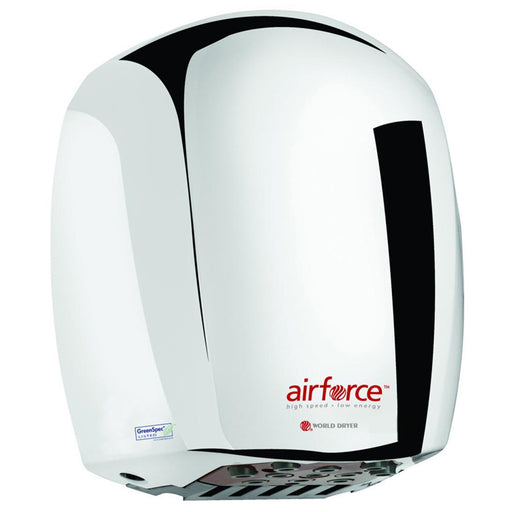 World Dryer J4-970A3 Chrome Airforce Dryer