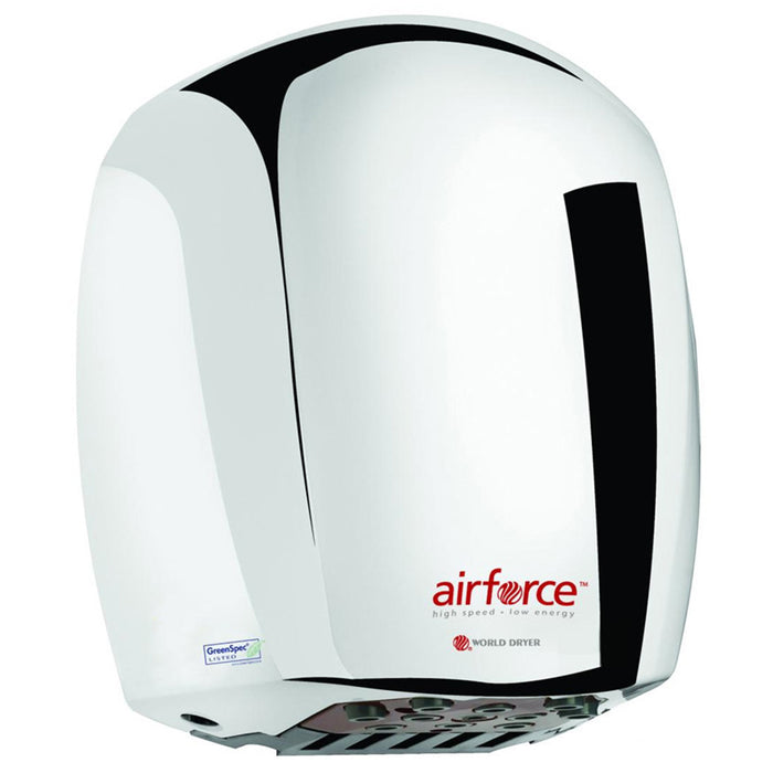 World Dryer J4-970A3 Chrome Airforce Dryer