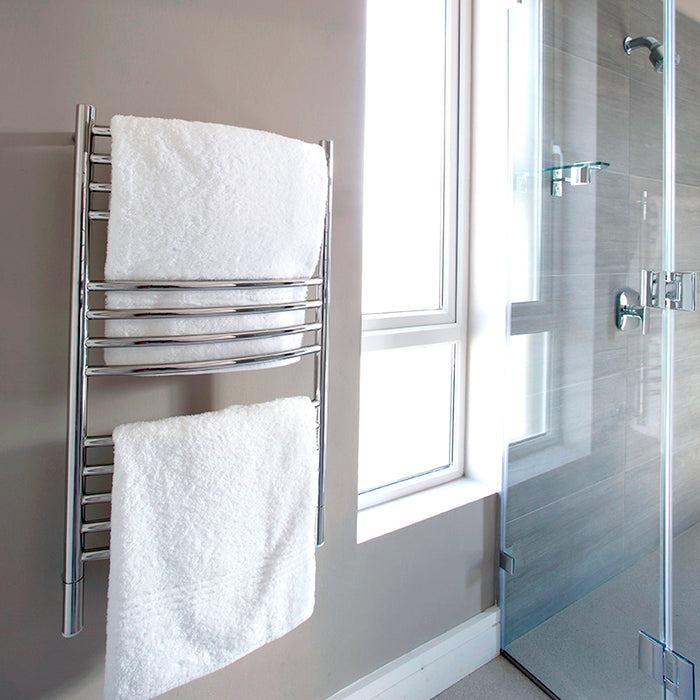 Amba CCP Jeeves Model C Curved 13 Bar Hardwired Towel Warmer in Polished