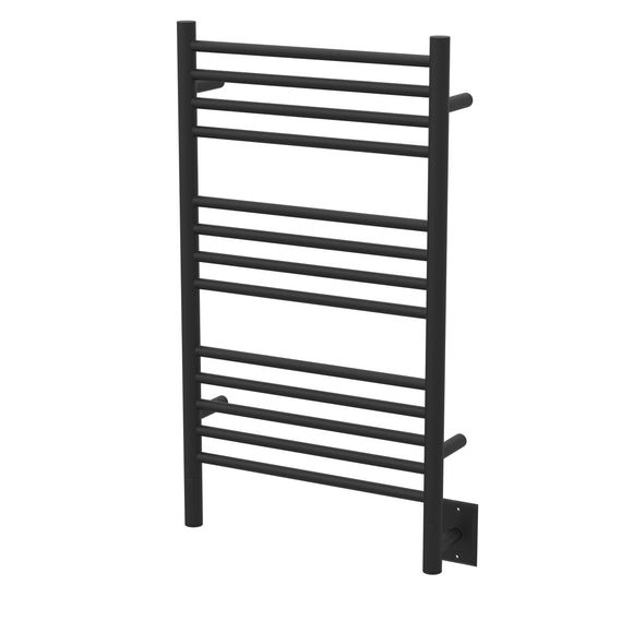 Amba CSMB Jeeves Model C Straight 13 Bar Hardwired Towel Warmer in Matte Black