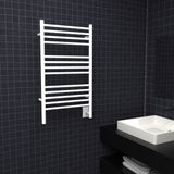 Amba CSW Jeeves Model C Straight 13 Bar Hardwired Towel Warmer in White