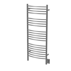 Amba DCB Jeeves Model D Curved 20 Bar Hardwired Towel Warmer in Brushed