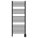 Amba DCMB Jeeves Model D Curved 20 Bar Hardwired Towel Warmer in Matte Black